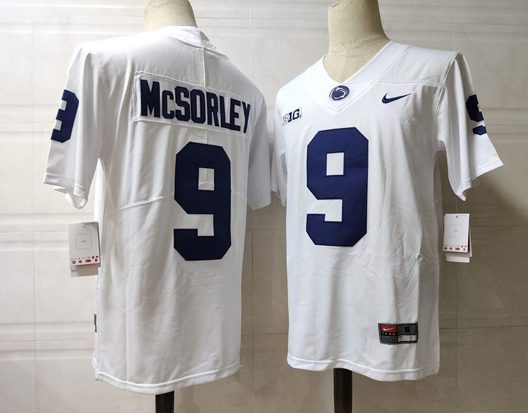 Men Penn State Natty Lions #9 Mcsorley White Nike 2025 NCAA Jersey->ncaa teams->NCAA Jersey